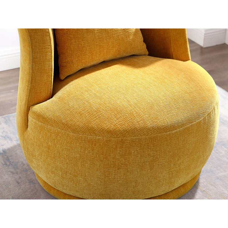 Latitude Run® 31.9 Inch Wide Upholstered Swivel Accent Chair & Reviews